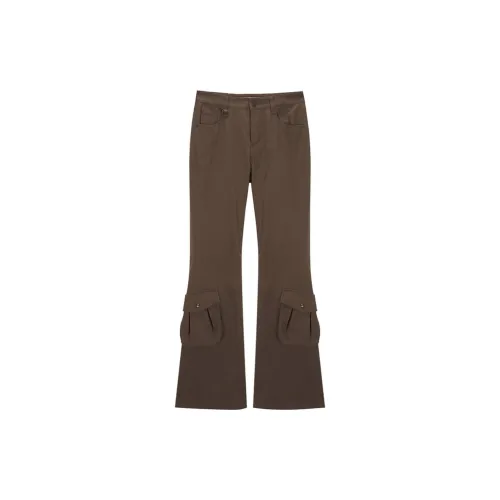 MATIN KIM Cargo Pants Women's Khaki Brown