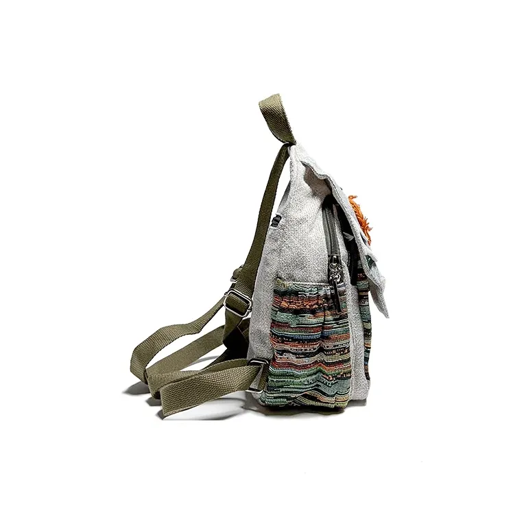 ESNSY Linen Backpack Regular Women's Image Color-3
