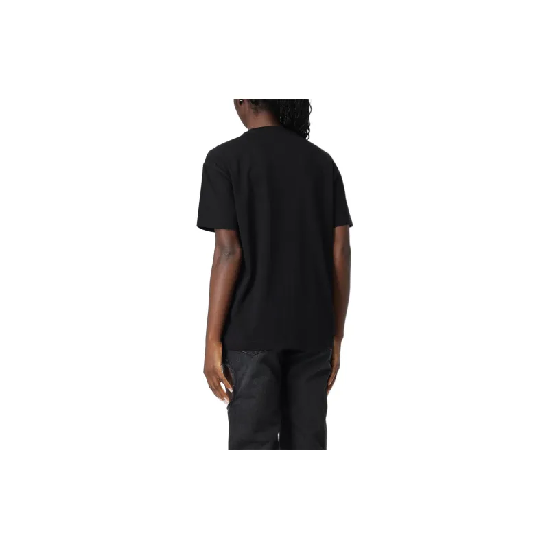 OFF WHITE Bookish Crewneck Straight Hem T Shirt-1