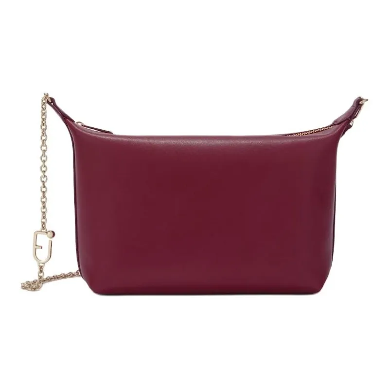Furla Calfskin Portable Crossbody Bag, Shoulder Bag Mini Women's Burgundy-1