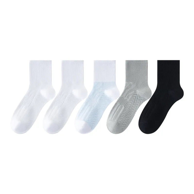 XXLLG Mid Calf Socks Men 5 Pack-5
