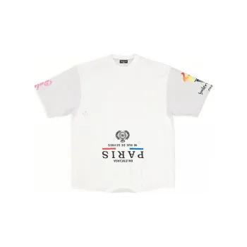 Balenciaga FW22 T Shirt Loose Fit Style Men's White