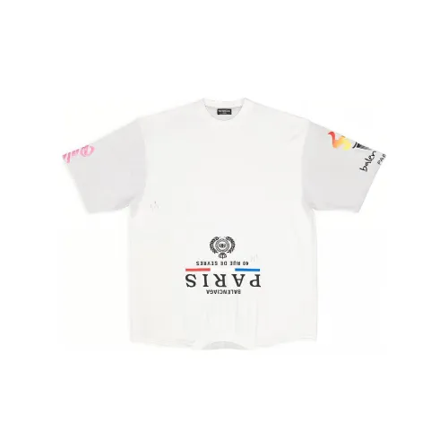 Balenciaga FW22 T Shirt Loose Fit Style Men's White