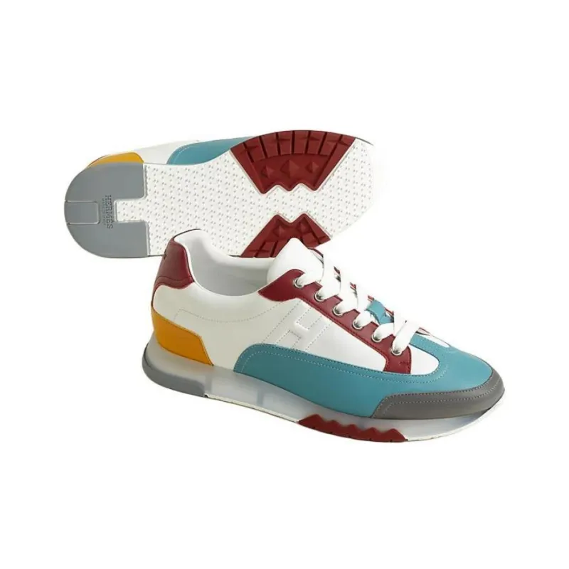 HERMES Trail Low Top Casual Shoes Men White-3