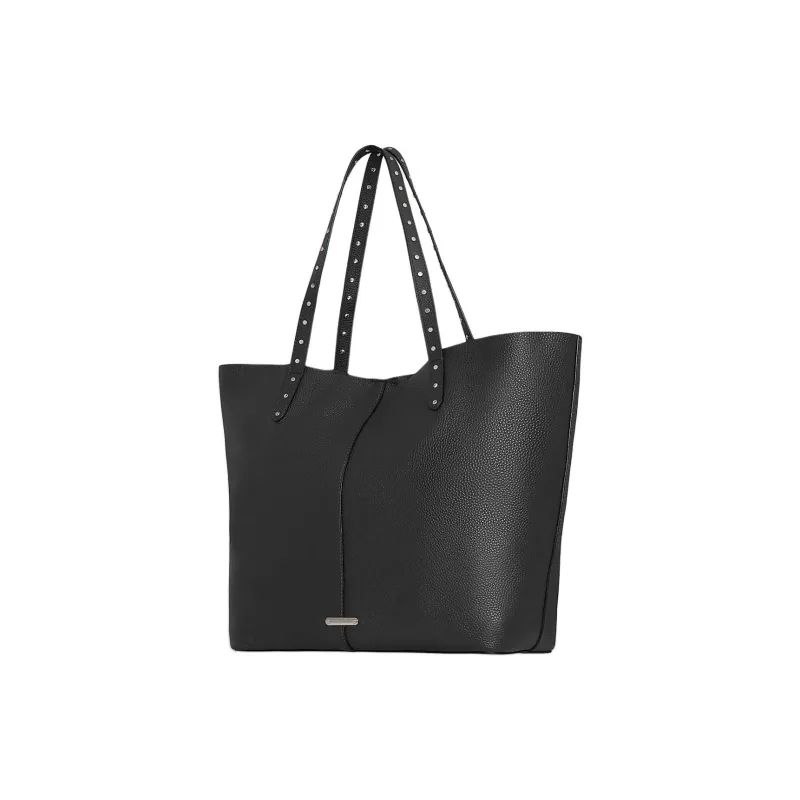 REBECCA MINKOFF Genuine Leather Tote Bag Shopping Bag Handbag Women's Gray-1