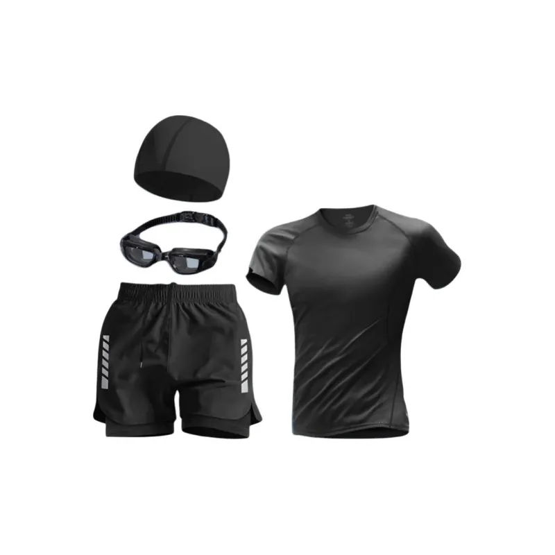 Yalu Preferred Swimming Sets Polyester+Elastane Swimming Pool, Seaside, Water Park, Hot Spring Men-15