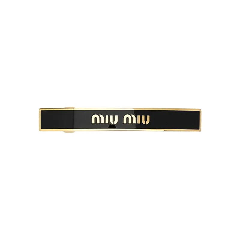 MIU MIU Metal Hair Clips Women's Black-0