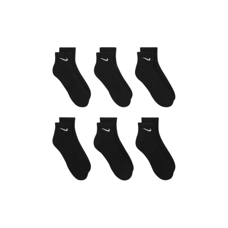 Nike Ankle Socks Women's 1 Set Of 6 Pack Black-2