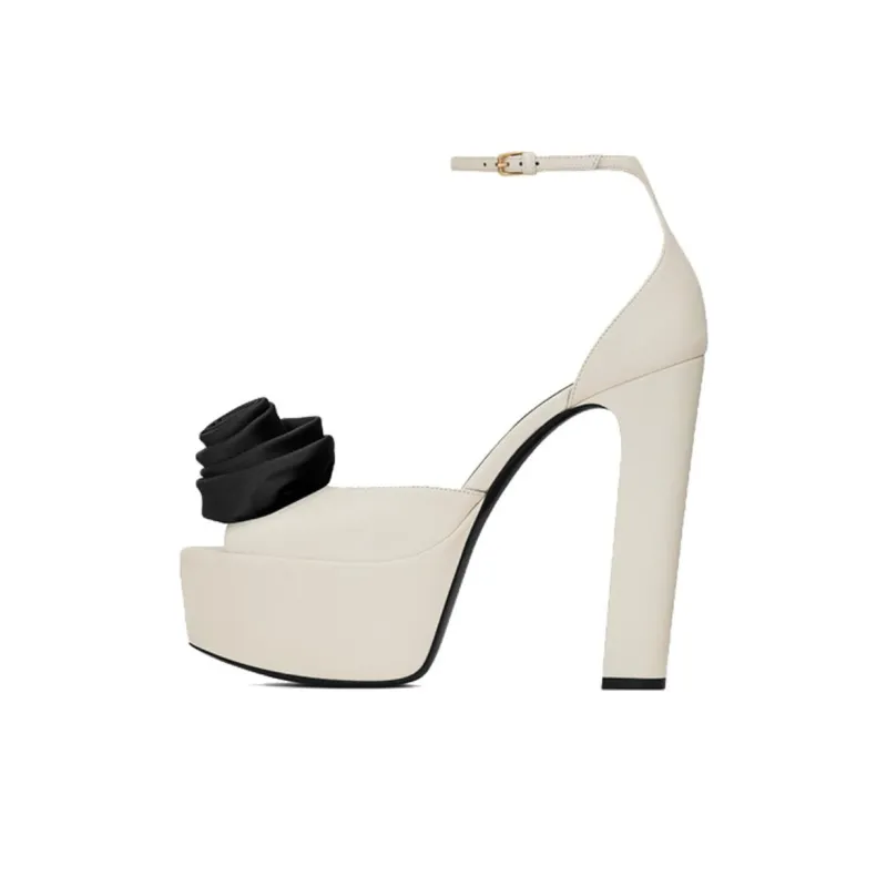 SAINT LAURENT Jodie High Heels Women's White-0