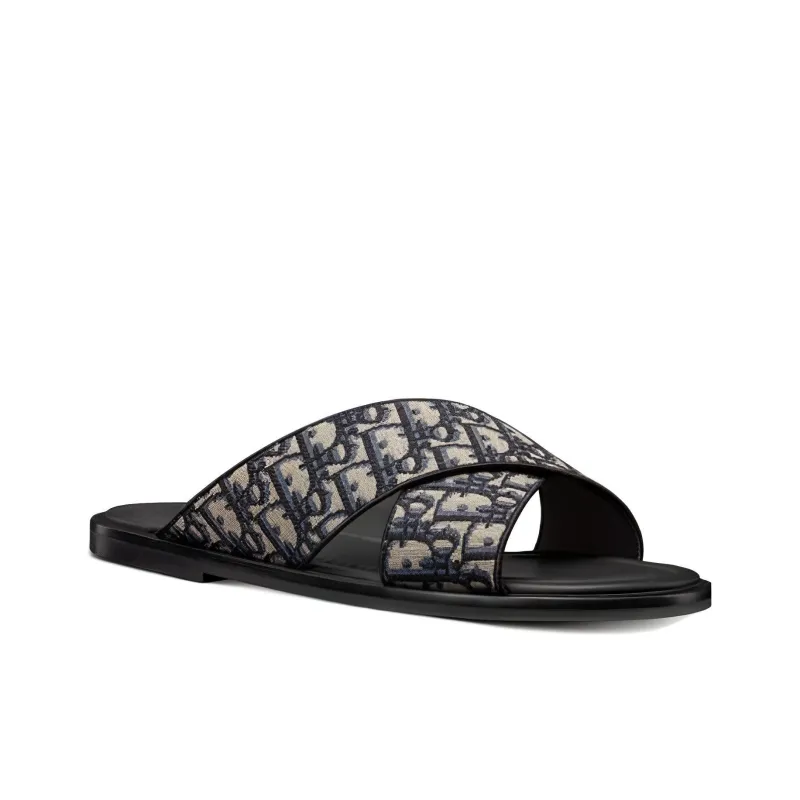 DIOR Alias Sandals Blue Oblique-1