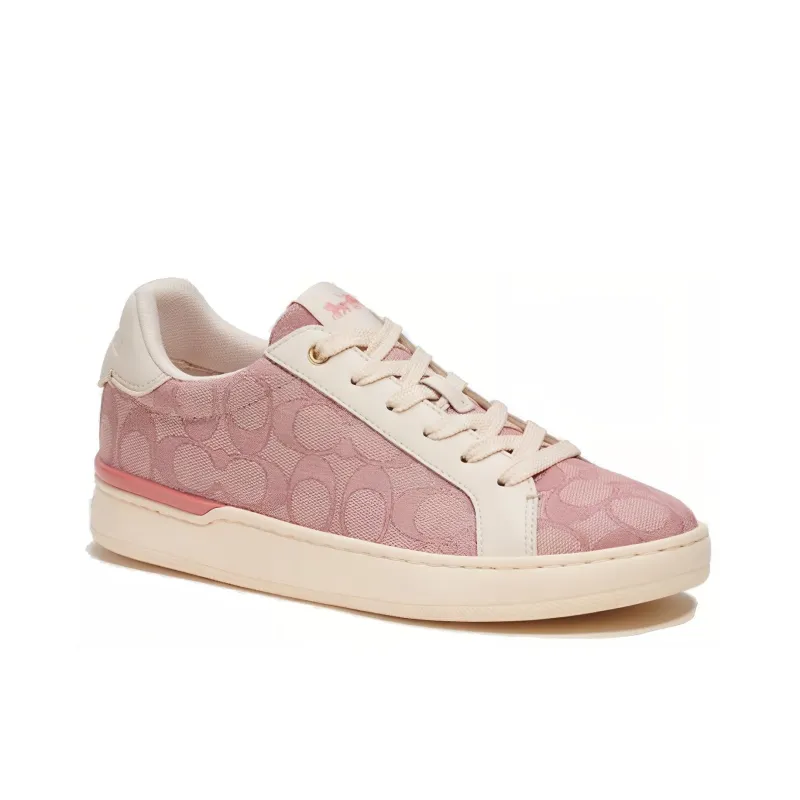 COACH Clip Skateboarding Shoes Women's Pink-2