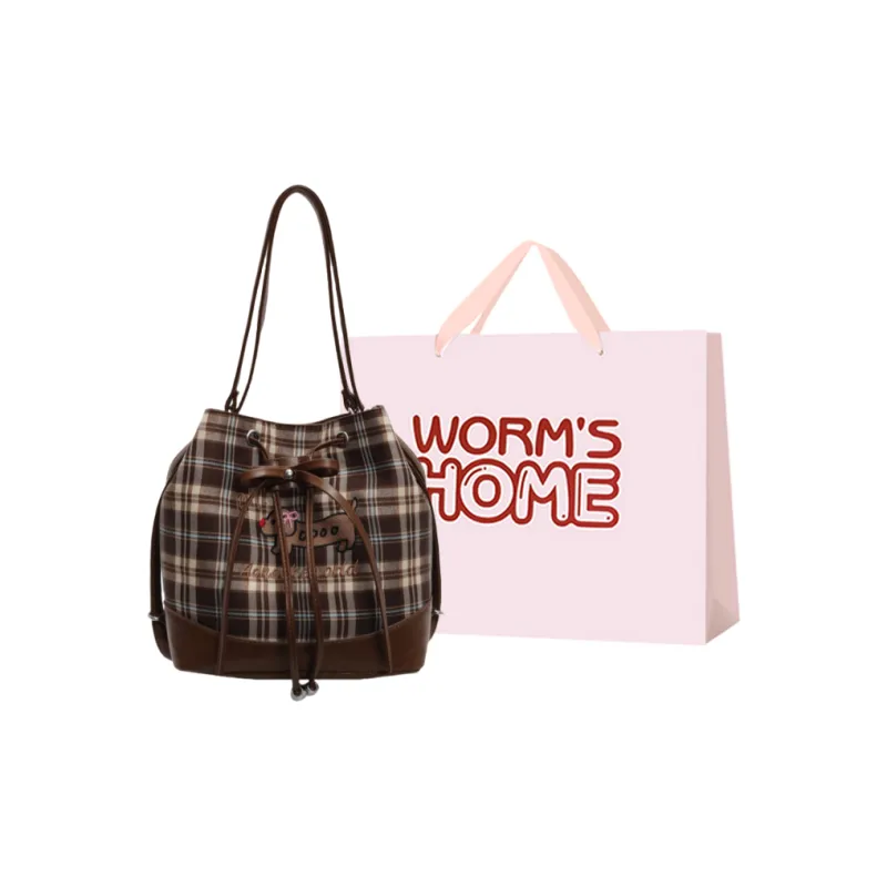 Worm's Home PU One Shoulder Crossbody Backpack Women's Multicolor-8