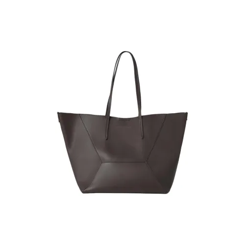 Brunello Cucinelli Calfskin Tote Bag Shopping Bag Handbag Shoulder Bag Women's Brown