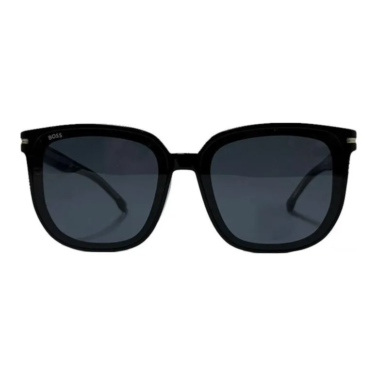 HUGO BOSS Plastic Square Sunglasses Men Black-1