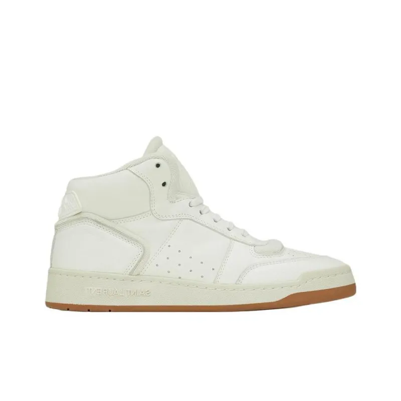 SAINT LAURENT Round Toe Lace-Up Sneakers Women's-1