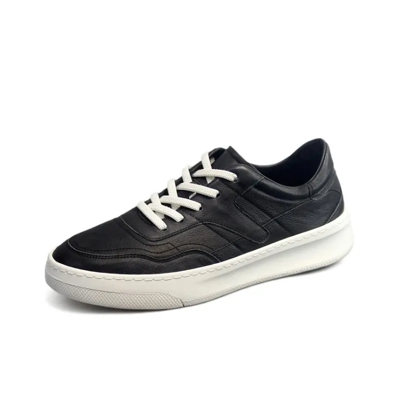 Devanro Small White Shoes Wear Resistant Breathable Slip Resistant Low Top Skateboard Shoes Men-4