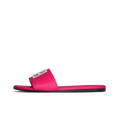 GIVENCHY Odor-Resistant Slide Slippers Women's Neon Pink
