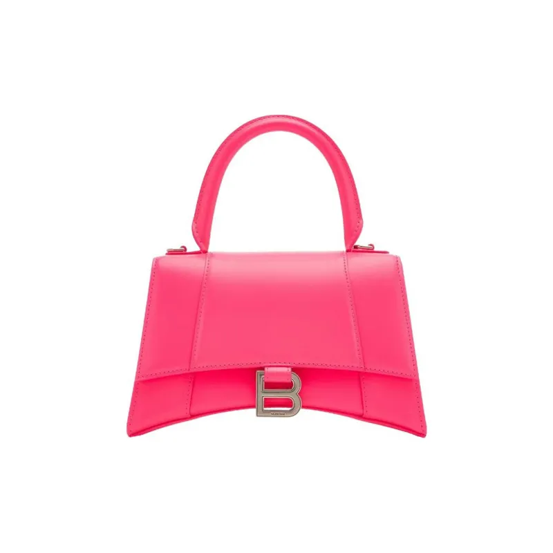 Balenciaga Hourglass Small Top Handle Bag Acid Fuchsia-0