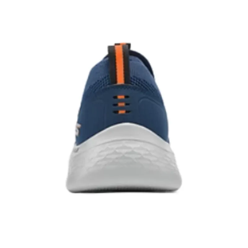 Skechers Go Walk Fle Breathable And Resilient Low Top Casual Shoes Men Blue White-3