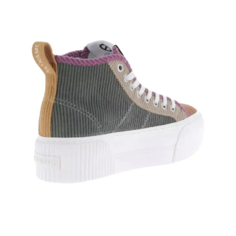 NO NAME Anti Slip Wear Resistant Mid Top Skateboard Shoes Women's Brown-2