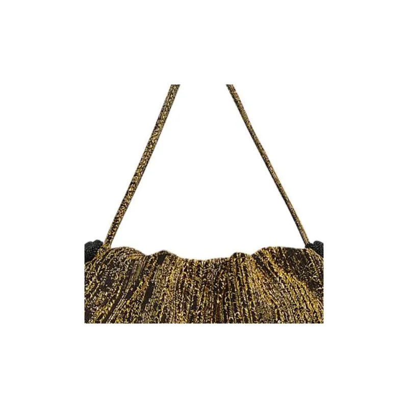 REBECCA MINKOFF Polyester Clutch Handbag Shoulder Bag Women's Gold-3