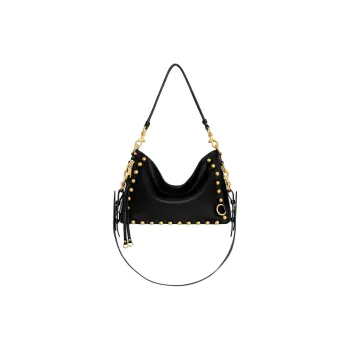 REBECCA MINKOFF Genuine Leather Portable Crossbody Bag, Shoulder Bag Women's Black