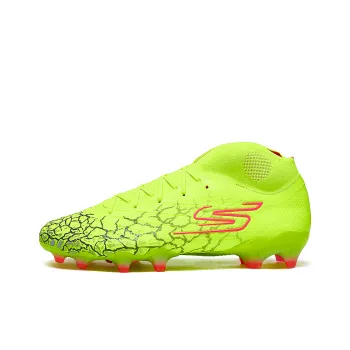 Skechers Artificial Ground Breathable And Resilient Soccer Shoes Men Yellow Black