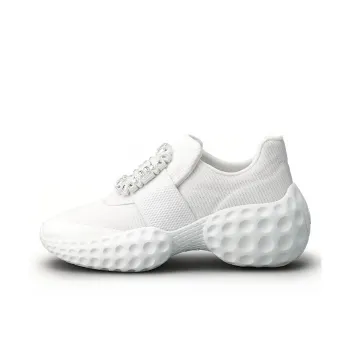 Roger Vivier Viv' Run Moonlight Low Top Casual Shoes Women's White