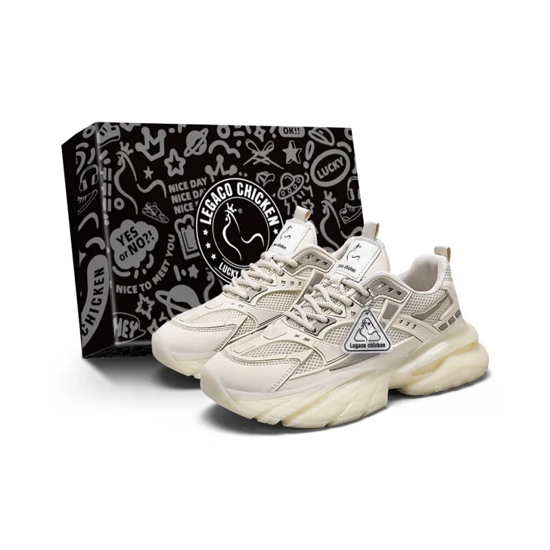 Legaco Chicken Cushioning, Abrasion Resistant, Breathable, Lightweight Low Top Chunky Sneakers Men's Box-6