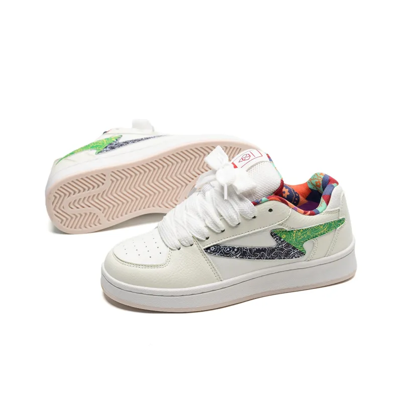 OAOQ Wear-resistant And Lightweight Low-Top Skateboard Shoes Unisex Box-34