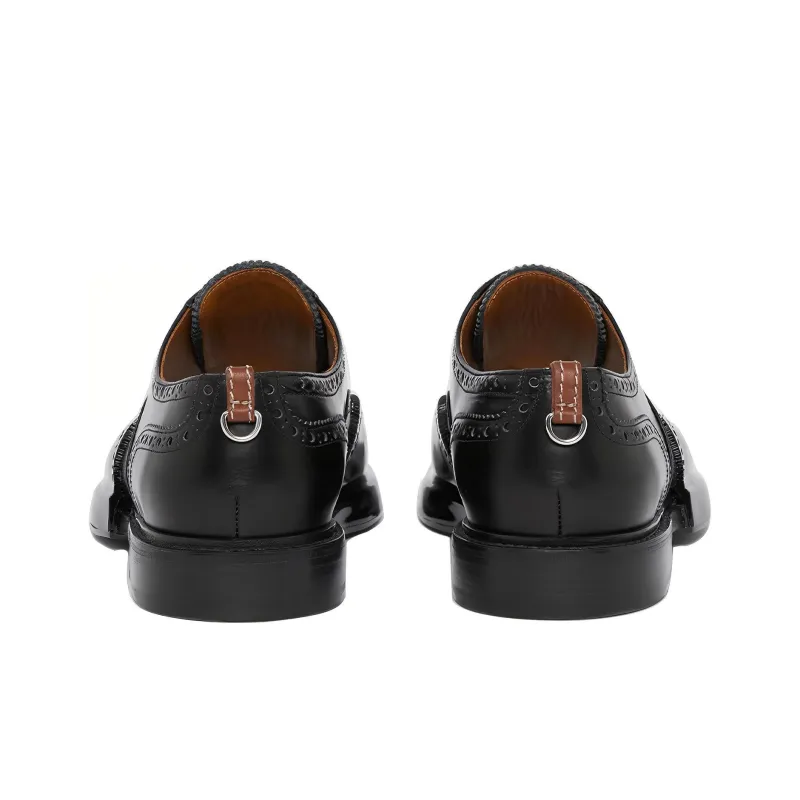 Burberry Dress Shoes Men Low-Top Black-4