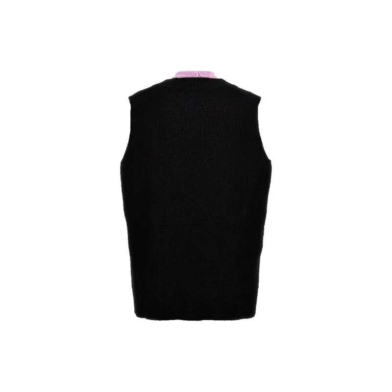 JIL SANDER Two Toned Sleeveless Knit Vest-1