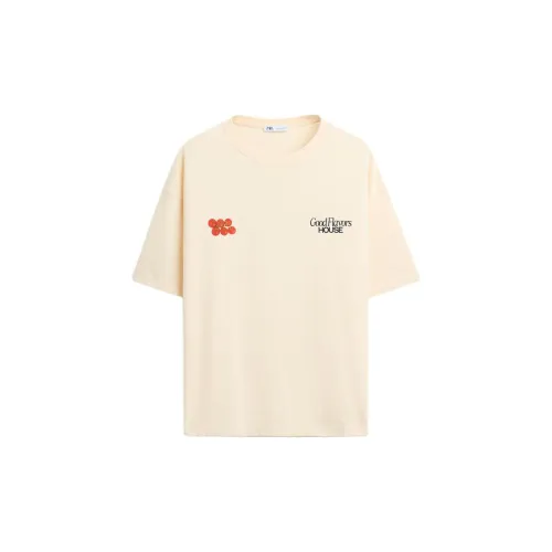 ZARA T-Shirts Men Beige