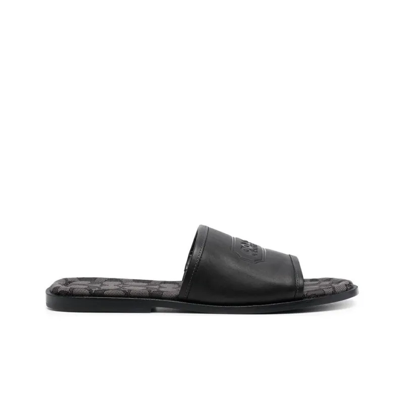 COACH Slide Slippers Men's Black-4