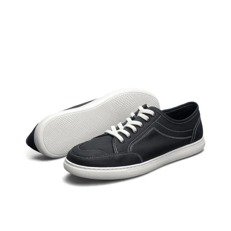 Devanro Small White Shoes Moisture Wicking Wear Resistant Breathable Slip Resistant Low Top Skateboard Shoes Men-7