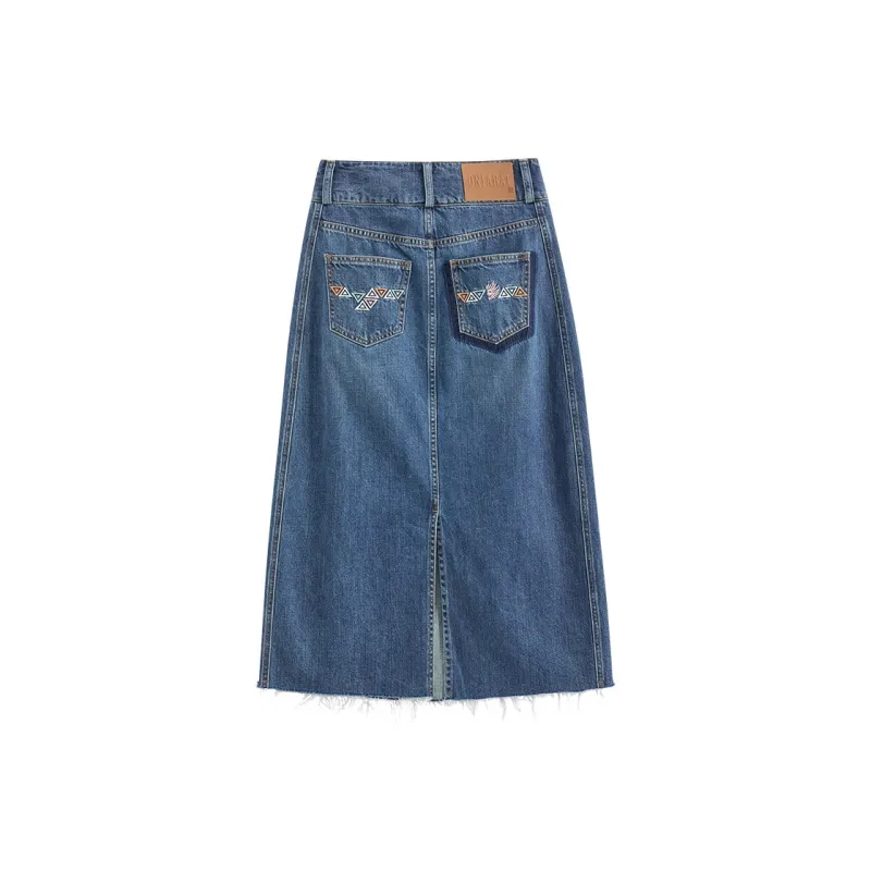ONIARAI Denim Long Skirts Women's-1