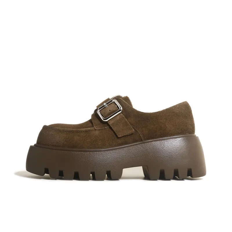 CHENTER KATER Mary Jane Leather Shoes Loafers 6cm Women's-4