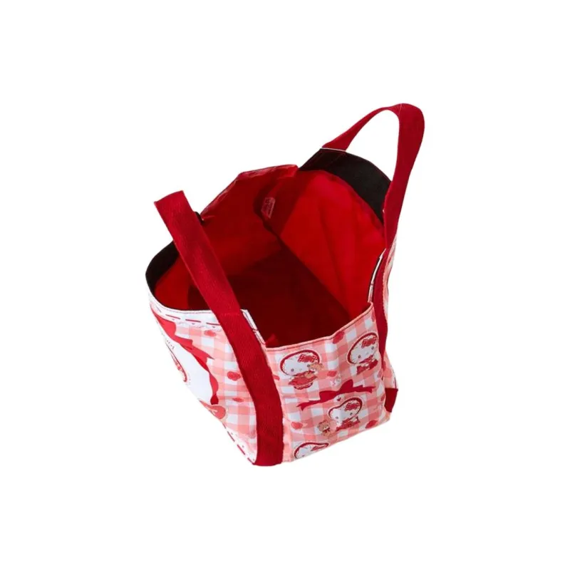 Sanrio Hello Kitty Polyester Lunch Bag Handbag Regular Women's Red-2