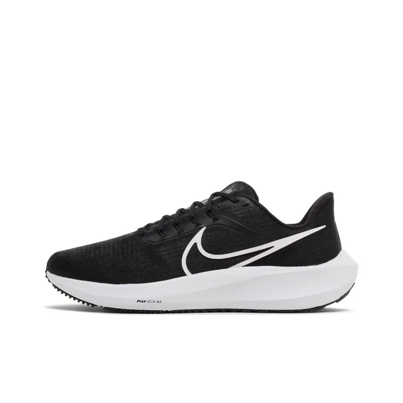 Nike Air Zoom Pegasus 39 Cushioning Wear Resistant Low Top Running Shoes Men Black White-0