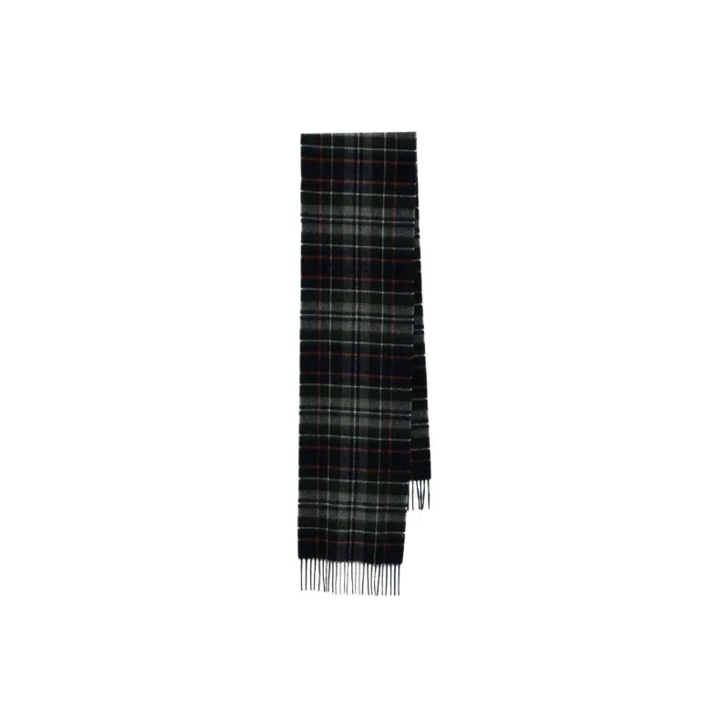 BARBOUR Check Fringed Edge Scarf-1