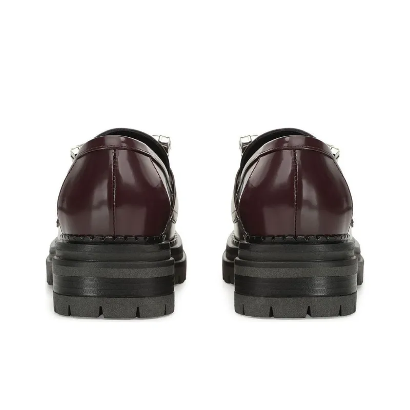 SERGIO ROSSI Sr Prince Loafers Women's Burgundy-4