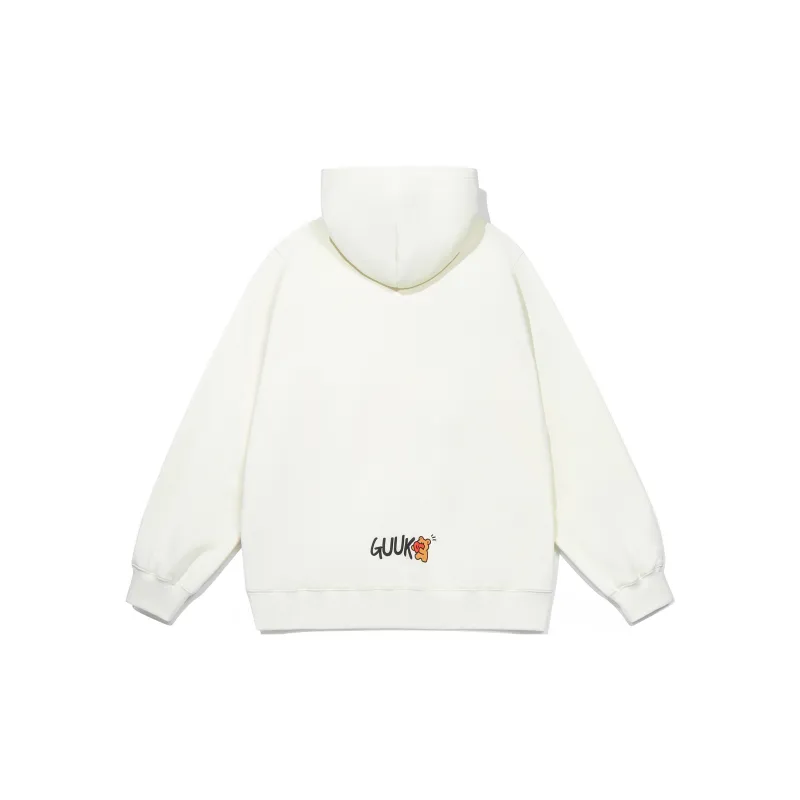 Guuka x AGAHO Sweatshirt Unisex Cream White-1