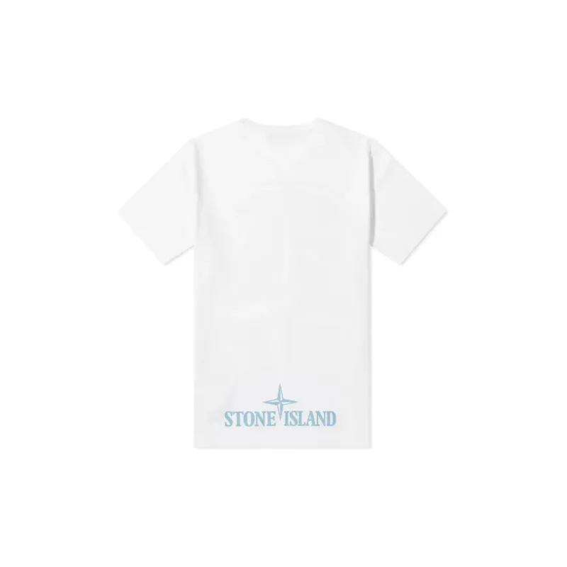 STONE ISLAND T Shirts Men White-1