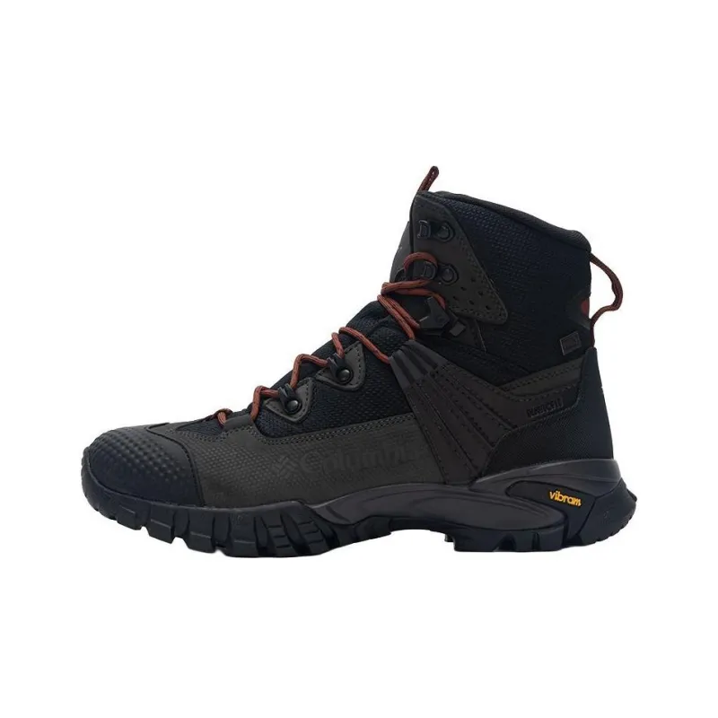 Columbia Sportswear Anti Slip Wear Resistant High Top Trekking Shoes Men Black-0