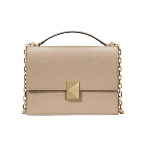 Kate Spade Litchi Grain Leather Handbag Shoulder Bag Crossbody Bag Small Size Women's Taupe