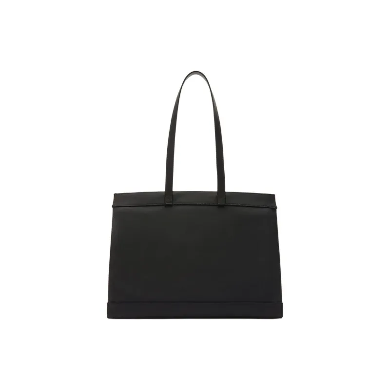Valextra Recycled Nylon Tote Bag, Shopping Bag, Handbag, Shoulder Bag Men Black-1