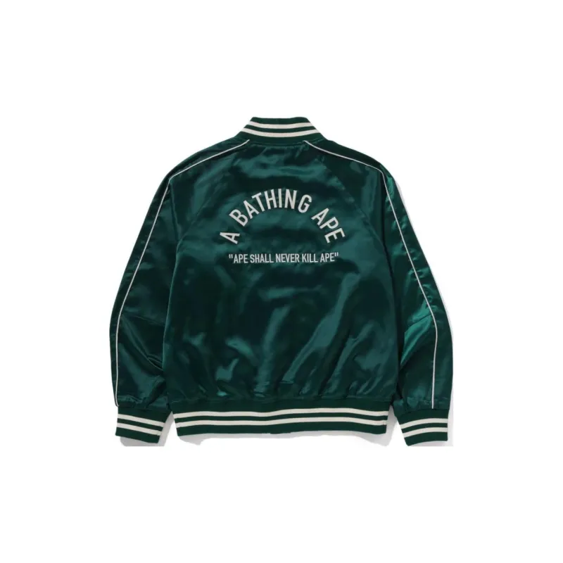 A BATHING APE A BATHING APE Nylon Varsity Jacket-1