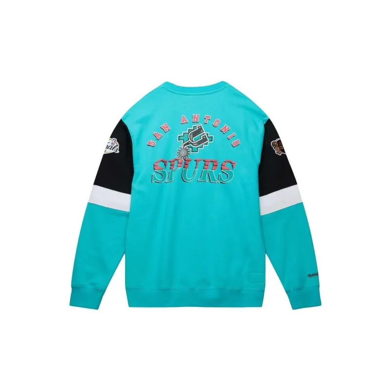 NBA x Mitchell & Ness San Antonio Spurs Knitwear Men Cyan-1
