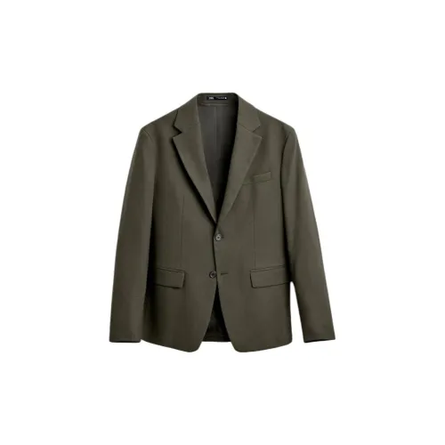 ZARA Business Suits Men Moss Green