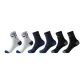 6 Pack[2 White+2 Navy Blue+2 Black]